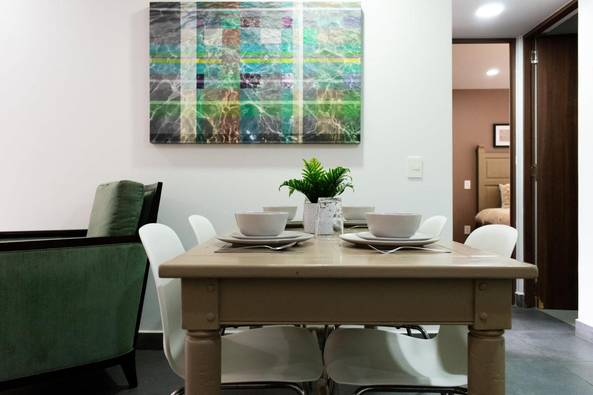 Terraza Departamento Cerca De Santa Fe Kingsize Apartment Mexico City Ngoại thất bức ảnh