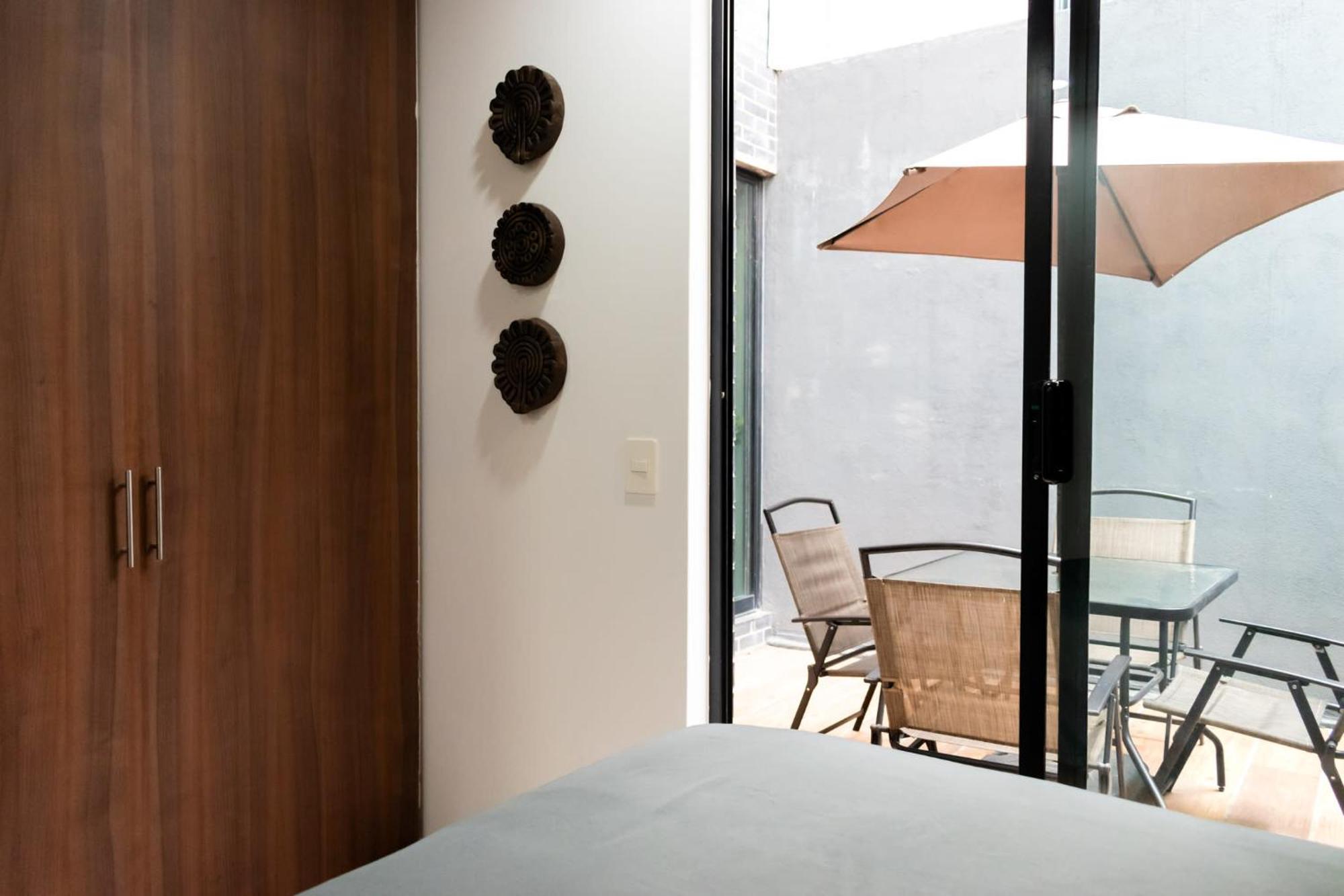 Terraza Departamento Cerca De Santa Fe Kingsize Apartment Mexico City Ngoại thất bức ảnh
